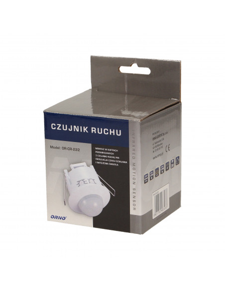 Czujnik ruchu i obecności 360st. IP20, 1200W, do sufitów podwieszanych, 3 sensory