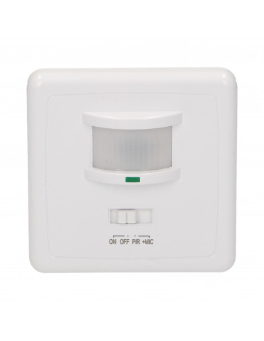 Czujnik ruchu i dźwięku 160 st. IP20,...