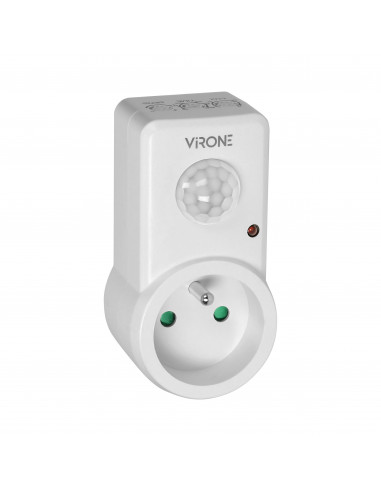 Gniazdkowy czujnik ruchu 120°  IP20,...