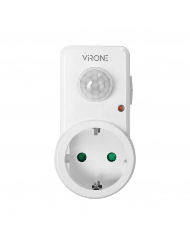 Gniazdkowy czujnik ruchu 120°, IP20,...