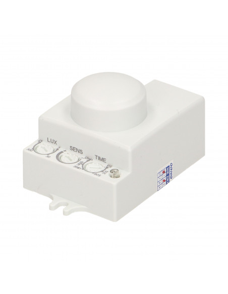 Mikrofalowy czujnik ruchu, mini, 360/180st. IP20, 1200W