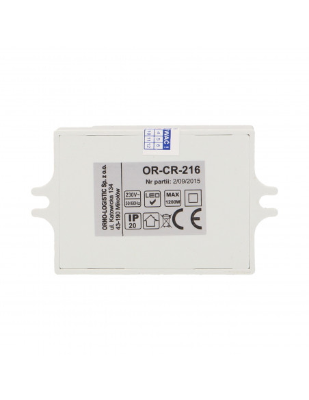 Mikrofalowy czujnik ruchu, mini, 360/180st. IP20, 1200W