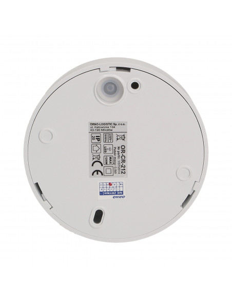 Mikrofalowy czujnik ruchu z osłoną, 360st. IP20, 1200W, natynkowy