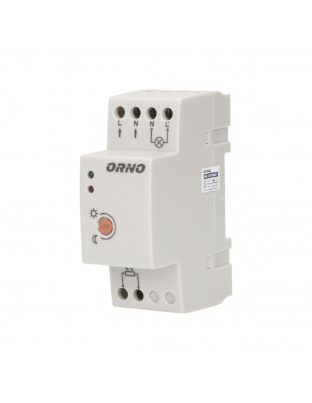 Czujnik zmierzchowy na szynę DIN z hermetyczną zewnętrzną sondą, IP65, 3000W