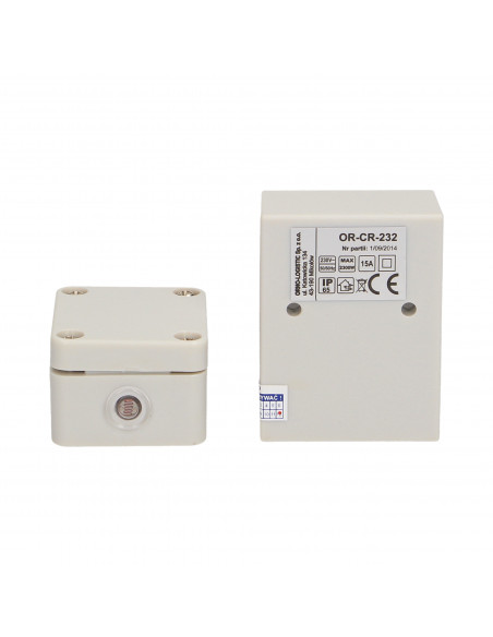 Czujnik zmierzchowy z hermetyczną zewnętrzną sondą w puszce, IP65, 2300W