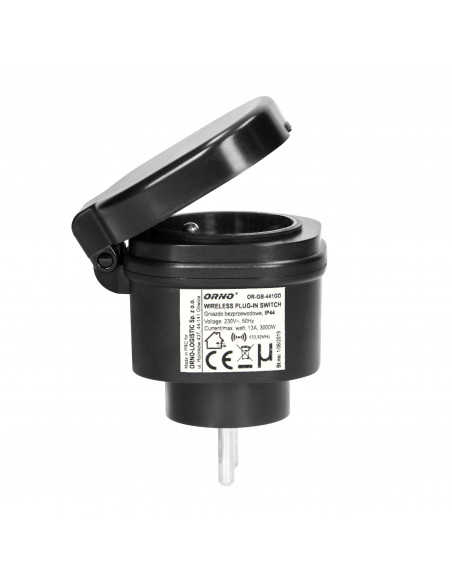 Zestaw bezprzewodowych mini gniazd sterowanych pilotem 2+1, IP44 