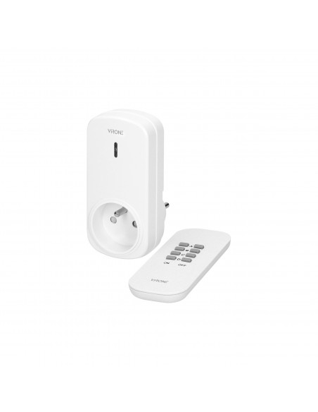 Bezprzewodowe gniazdo sterowane pilotem 1+1