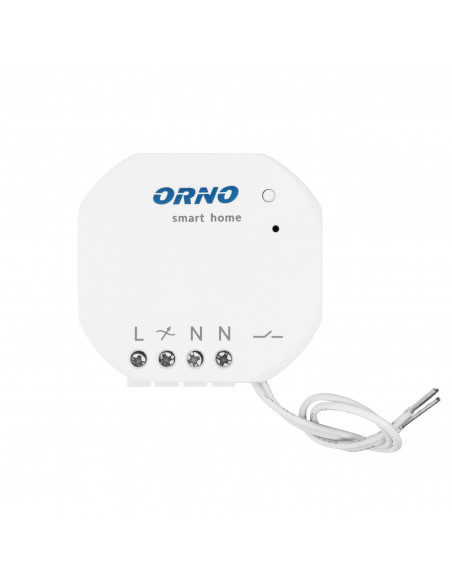 Przekaźnik podtynkowy MINI (dopuszkowy) ON/OFF sterowany bezprzewodowo,z odbiornikiem radiowym, ORNO Smart Home