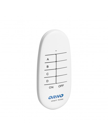 Pilot do zdalnego sterowania przekaźnikami podtynkowymi i gniazdami ORNO Smart Home, 4-kanałowy