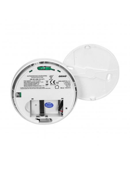 Bateryjny czujnik dymu, 9V DC, BSI