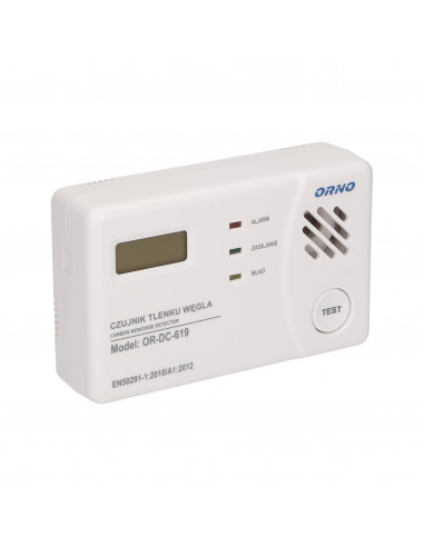 Bateryjny czujnik tlenku węgla...