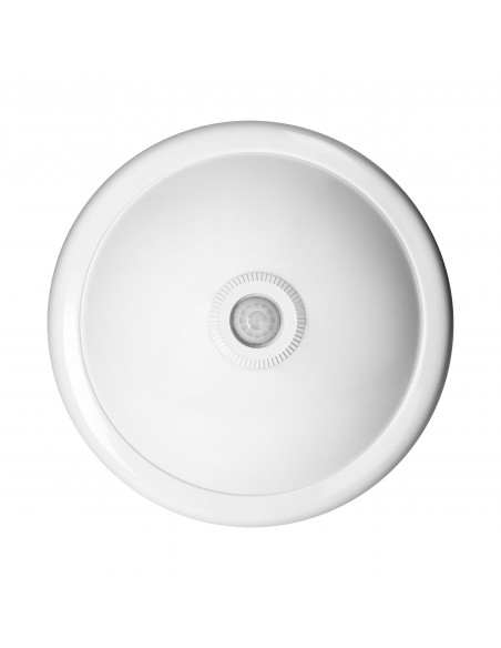 ROVO PC, plafon oświetleniowy z czujnikiem ruchu 360st, 2x40W, E27, IP20, policarbon mleczny