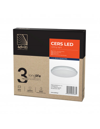 CERS LED 16W, plafon oświetleniowy,...