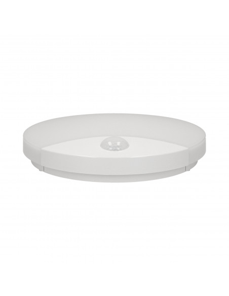 VIRAZON LED 15W, plafon z czujnikiem ruchu, 1050lm, IP44, 4000K, poliwęglan mleczny, biały