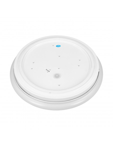 VEGA - MV LED NEW 12W plafon oświetleniowy z mikrofalowym czujnikiem ruchu, 840lm, IP44, 4000K, PMMA+stal