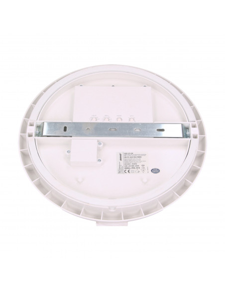  CERS LED 22W, plafon z mikrofalowym czujnikiem ruchu, 2000lm, IP54, 4000K, poliwęglan mleczny biały, funkcja...