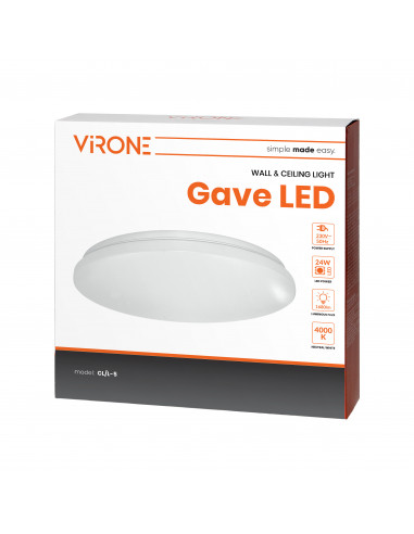 GAVE LED 24W plafoniera...