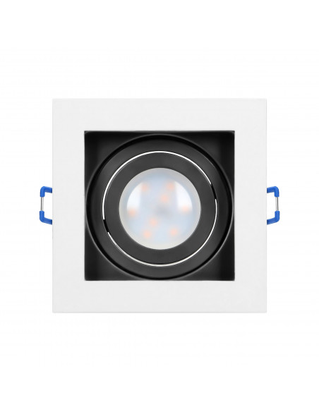 YOP ramka dekoracyjna oprawy punktowej, MR16/GU10 max 50W, regulowana biała+czarna