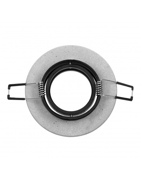 HALISI RM ramka dekoracyjna oprawy punktowej, MR16/GU10 max 50W, koło, ruchoma, czarna