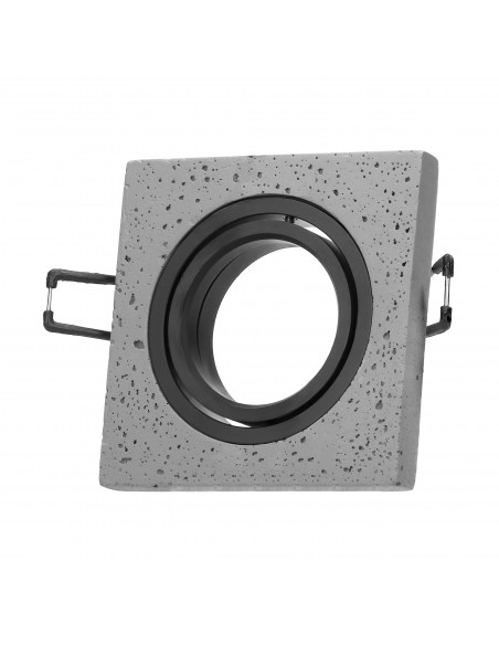 HALISI SM ramka dekoracyjna oprawy punktowej, MR16/GU10 max 50W, kwadrat, ruchoma, czarna