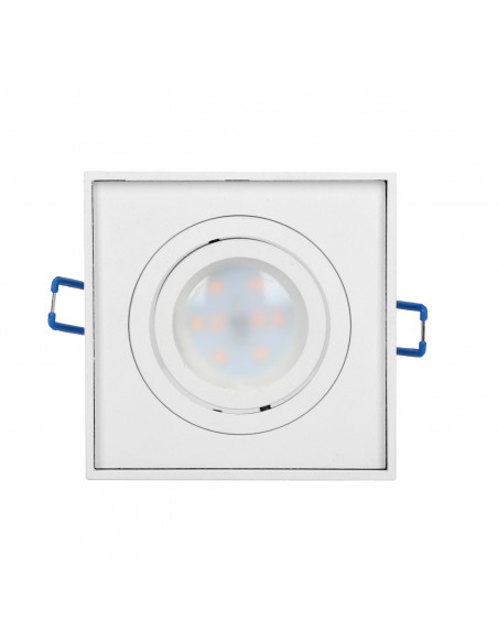 SORMUS S ramka dekoracyjna oprawy punktowej, MR16/GU10 max 50W, regulowana, kwadrat, biała