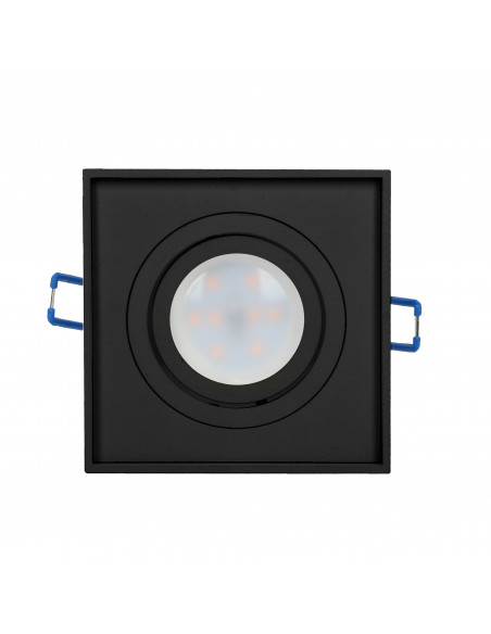 SORMUS S ramka dekoracyjna oprawy punktowej, MR16/GU10 max 50W, regulowana, kwadrat, czarna
