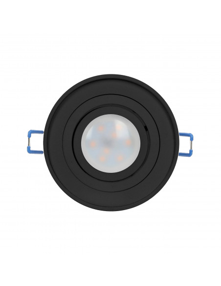 SORMUS R ramka dekoracyjna oprawy punktowej, MR16/GU10 max 50W, regulowana, koło, czarna