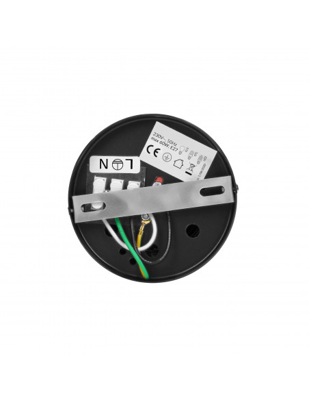 KORIN 10, oprawa typu downlight, 60W, E27, stal, czarna