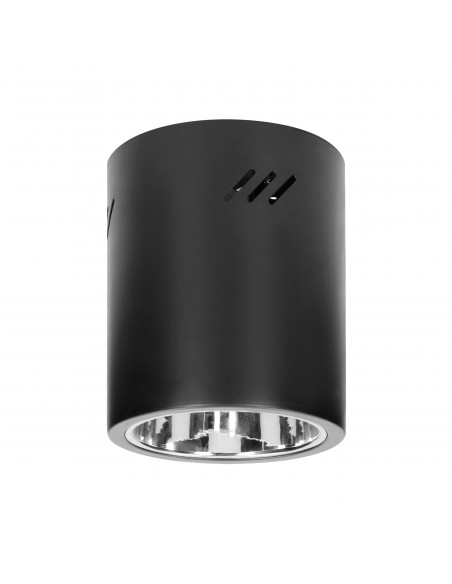 KORIN 16, oprawa typu downlight, 60W, E27, stal, czarna