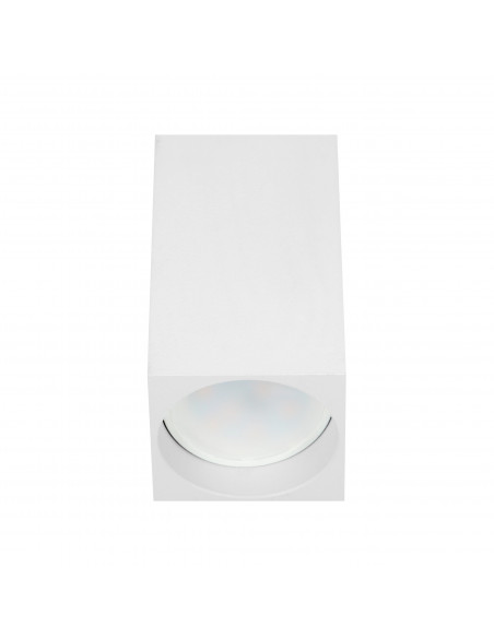 BARBRA DLS GU10 downlight max 50W, IP20, kwadrat, biały, aluminium
