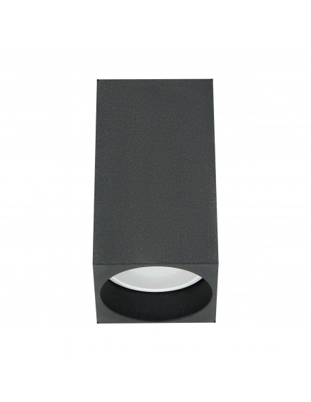 BARBRA DLS GU10 downlight max 50W, IP20, kwadrat, czarny, aluminium