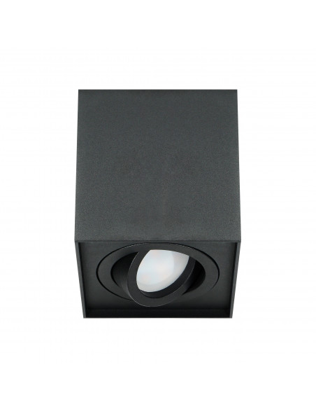 CAROLIN DLS GU10 downlight max 35W, IP20, kwadrat, czarny