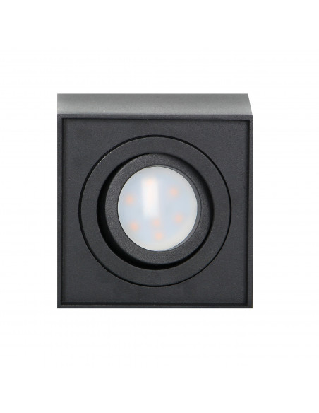 CAROLIN DLS GU10 downlight max 35W, IP20, kwadrat, czarny