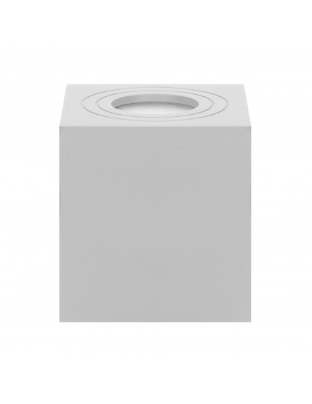 MEGY DLS GU10 downlight max 50W, IP54, kwadrat, biały, aluminium