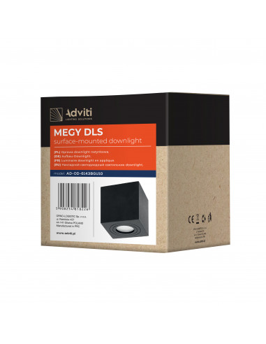 MEGY DLS GU10 downlight max 50W,...