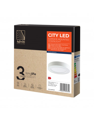 CITY LED 12W, oprawa downlight,...