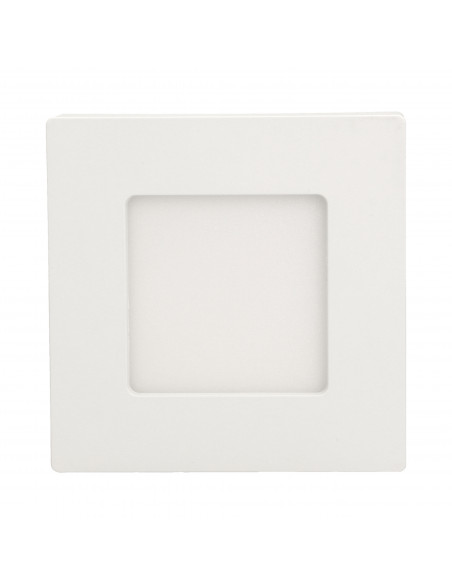 LETI LED 9W, oprawa downlight, natynkowa, kwadratowa, 480lm, 4000K, biała, wbudowany zasilacz LED