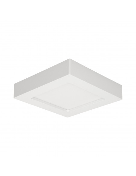 LETI LED 12W, oprawa downlight, natynkowa, kwadratowa, 780lm, 4000K, biała, wbudowany zasilacz LED