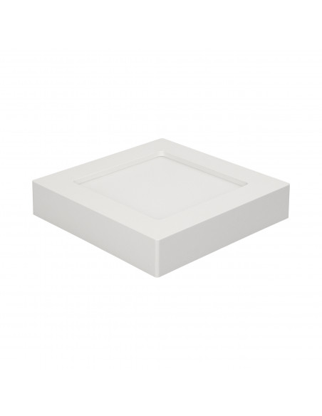 LETI LED 12W, oprawa downlight, natynkowa, kwadratowa, 780lm, 4000K, biała, wbudowany zasilacz LED