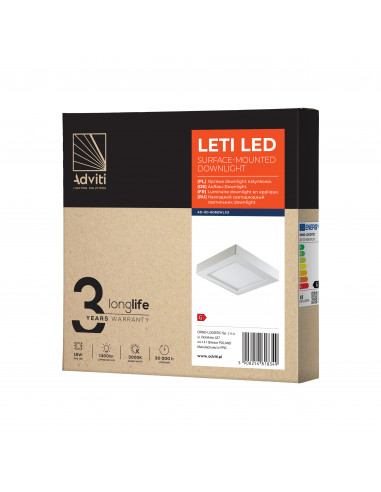 LETI LED 18W, oprawa downlight,...