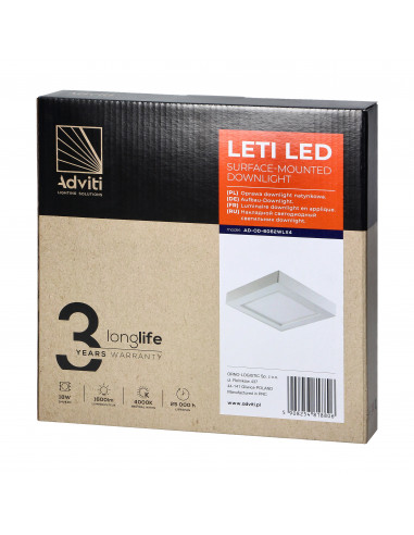 LETI LED 18W, oprawa downlight,...