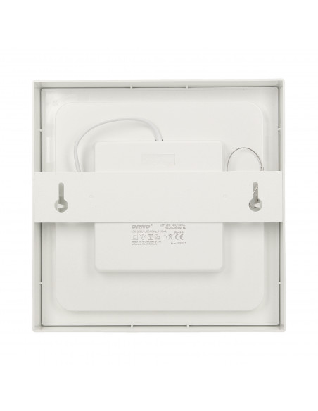 LETI LED 18W, oprawa downlight, natynkowa, kwadratowa, 1300lm, 4000K, biała, wbudowany zasilacz LED