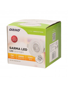 SARMA LED 9W, oprawa... 2
