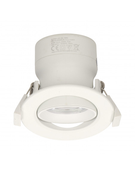 SARMA LED 9W, oprawa downlight, podtynkowa, ruchoma, 720lm, 4000K, wbudowany zasilacz LED