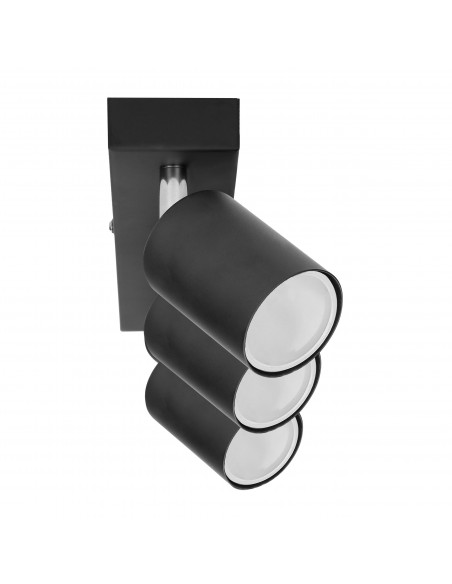 DOA SP 3, oprawa ścienno-sufitowa, GU10 max. 3x50W, IP20, czarna