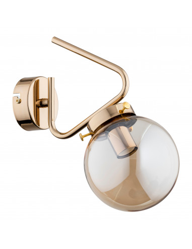 BULAT 1P, kinkiet, E14 max. 40W, złoty