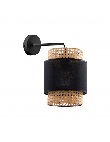 LANA 1P, kinkiet, E27 max. 60W, czarny