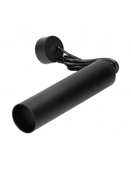 BARBRA PLR GU10 oprawa wisząca max 35W, IP20, okrągły, czarny, aluminium