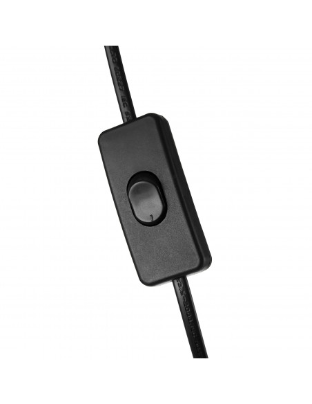 Lampa stojąca podłogowa LAR, max 20W E27, 155 cm, czarna