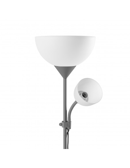 Lampa stojąca podłogowa URLAR, 175 cm, max 25W E27, max 25W E14, szara